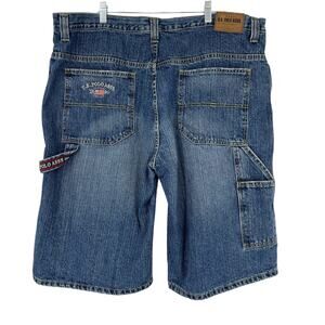 U.S. Polo Association Men's Carpenter Denim Shorts Sz 42 Long Hiking Camping